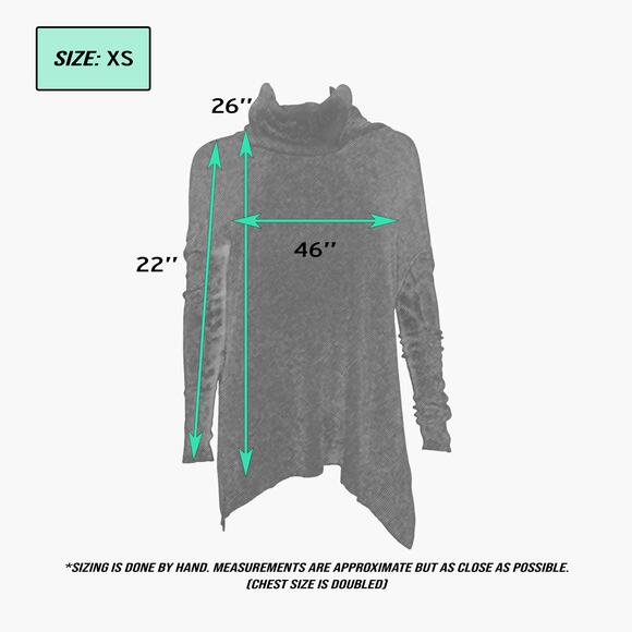 SWEET ROMEO Longsleeve Cowl Neck Tunic Top Sweater (Black | Size XS) - Picture 7 of 7